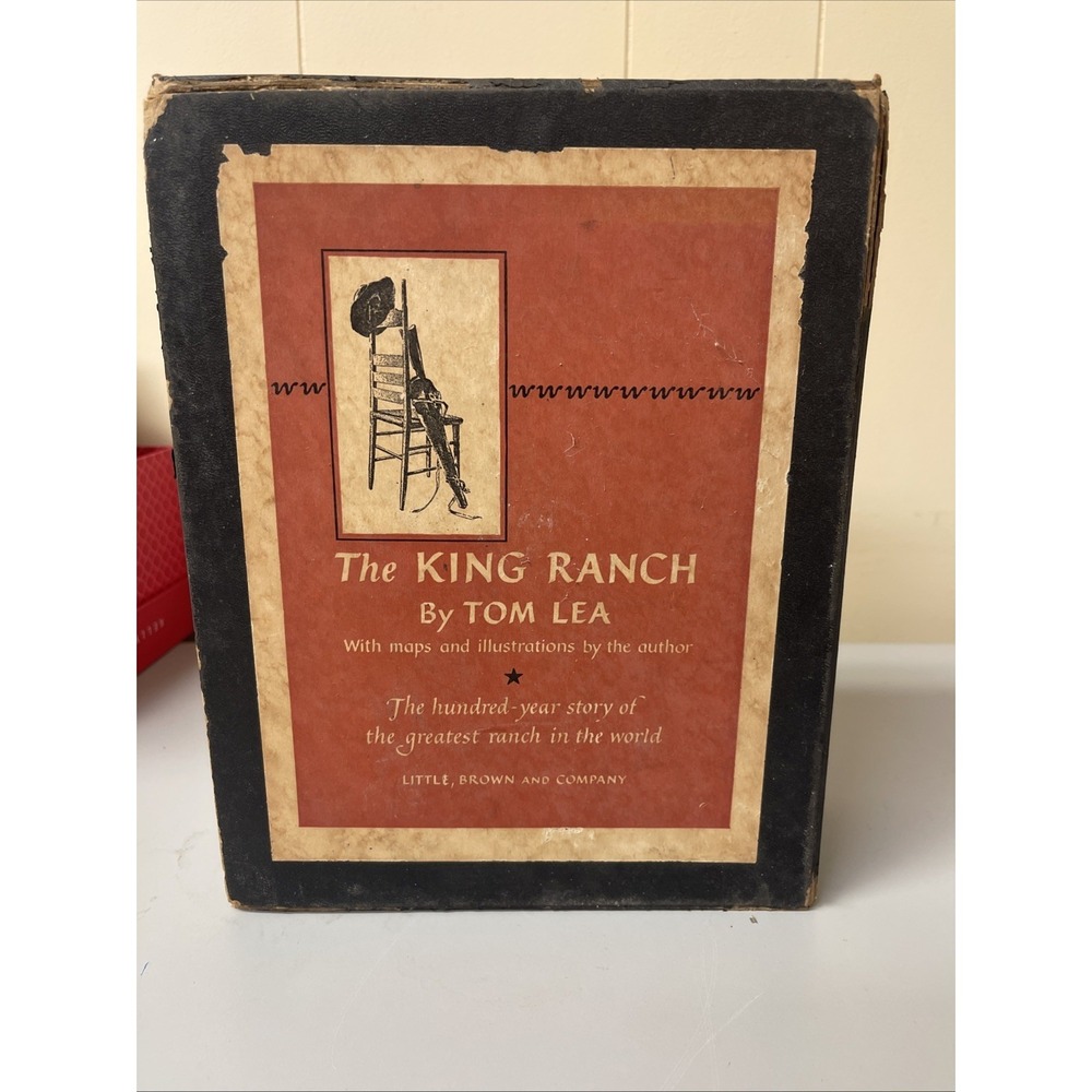 The King Ranch Tom Lea 2 Vol Set 1st Edition 1st Printing W/ Slipcase Texas 1957 View 3